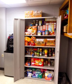 Tangerine Grove food pantry at Utica College