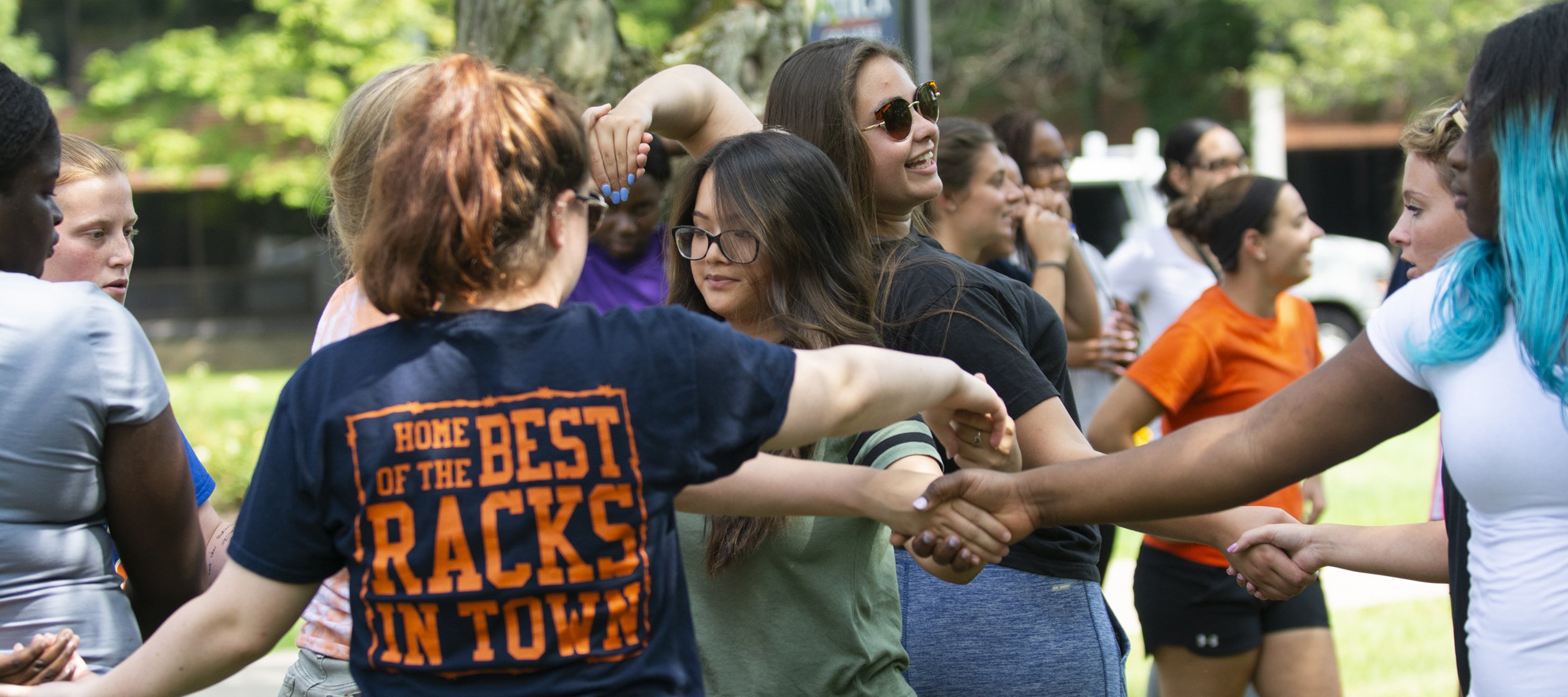 College Engagement - Students Holding Hands