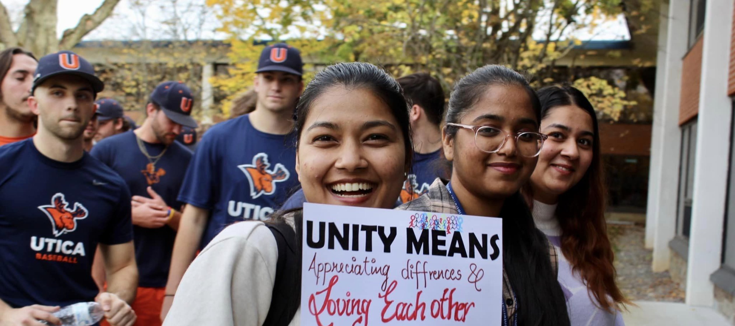 Unity Walk 2023 - Student with sign