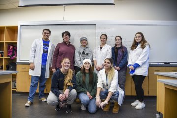 Sarah Keesom, Terri Provost and student researchers